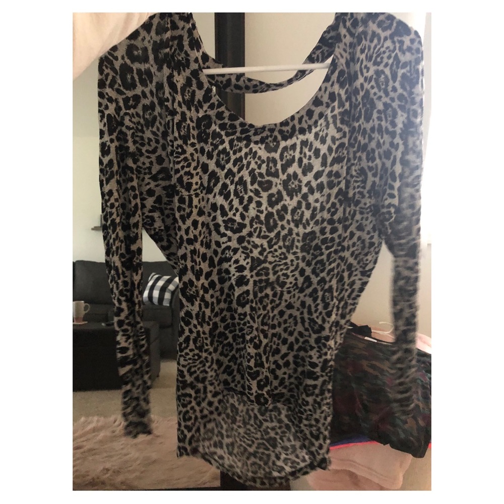 Express snow leopard long sleeve